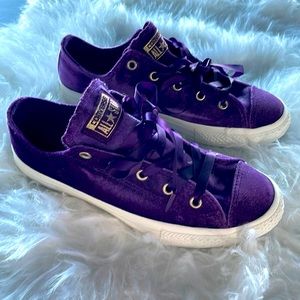 Velvet Converse Sneakers